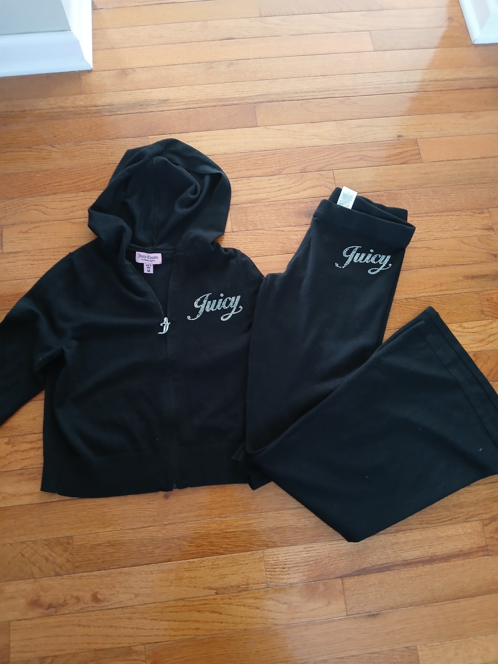 Juicy Couture Black  Hoodie & Pants Set